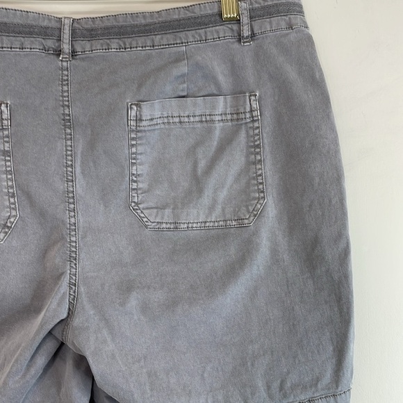 Denver Hayes Sunwashed Casual Shorts Grey Cotton Stretch Size 14 - Picture 6 of 11
